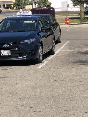Here's how the Arcade instructor parked at Aldis in Brown Deer WI on 6/15/21 at around 4:00pm. Hmmm
