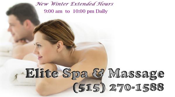 New Winter Extended Hours       9 am to 10 pm Daily