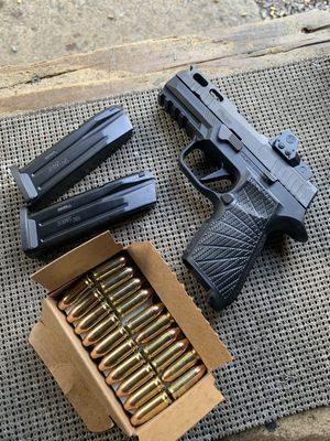 Sig p320c with Romeo 1 Pro red dot at English Pit Shooting Range
