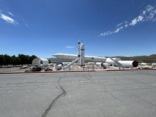 Rocket Garden near Golden spike monument