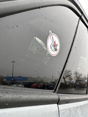 Decal sticker, medium.