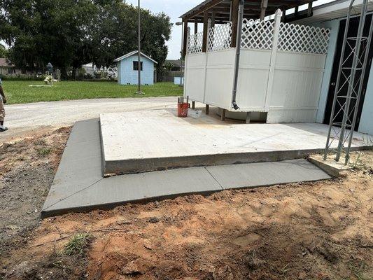 Pour it out concrete construction