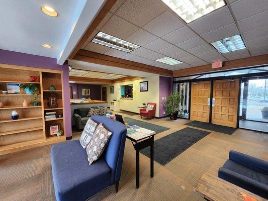 We have a warm and friendly reception area and staff