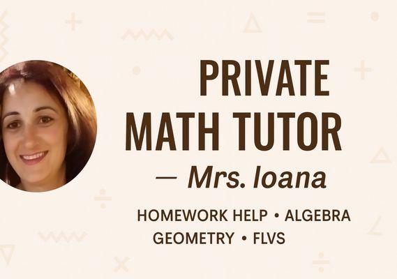 Private Math Tutoring