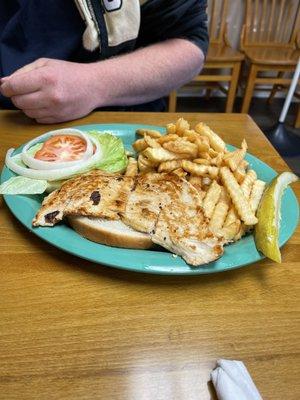Grilled chicken sandwich