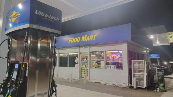 Outside Sunoco Food Mart