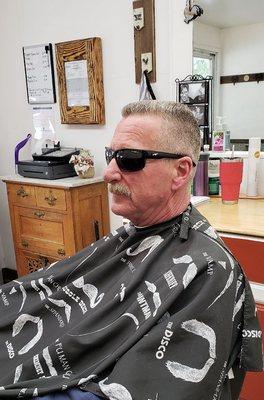 Previous client now happy new customer of Clipper Barn Barber Shop