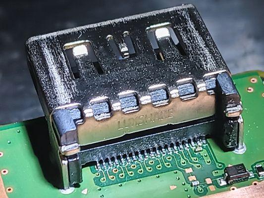 PS5 HDMI Port Replacement Service. Pin view.