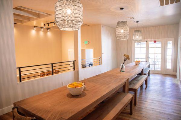 The Arrow House communal kitchen.