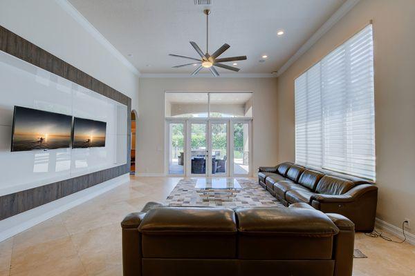 Luxury Living Room in Blackhawk Ranches in Davie, FL.