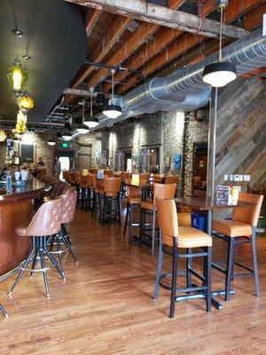 Dining area is larger than it looks.