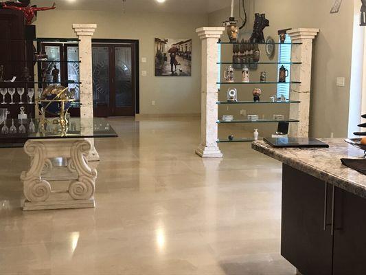 Marble cleaning polishing grinding