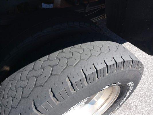 This was the best tire out of 6