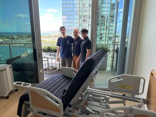 ReNuCare® Standing Bed delivery for Ken's father in Honolulu, HI: bringing comfort, mobility, and independence home