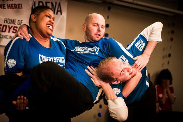 Fast paced improv games based on your suggestions--you never know what these players will come up with!