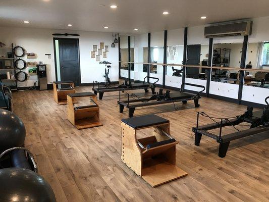 Pilates sessions are held upstairs at The Studio @ The FitXChange.