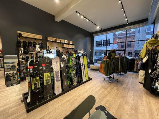 Snowboard section of the new winter expansion