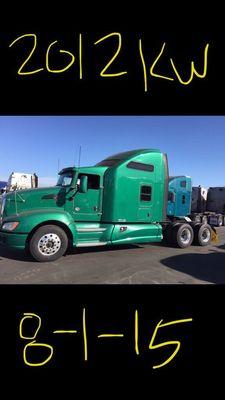 Thks Mike 2012 Kenworth T660 back 2015