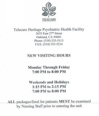 Telecare Heritage Psychiatric Health Facility