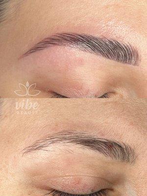 Brow lamination + Hybrid dye