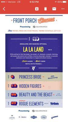 The lineup for Oct 2017!