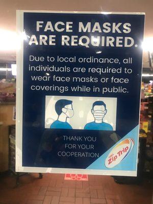 Face mask required.