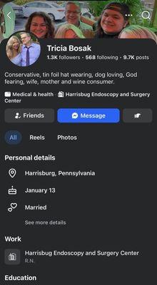 A nurse at this business is celebrating that three children will be without their mother.