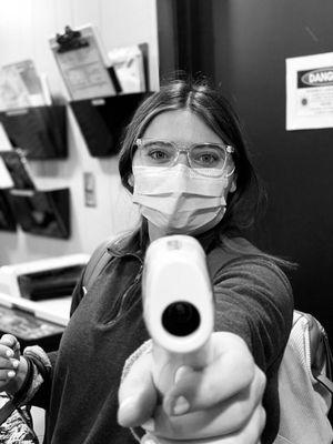 See Elexis going out to screen a patient prior to their appointment!