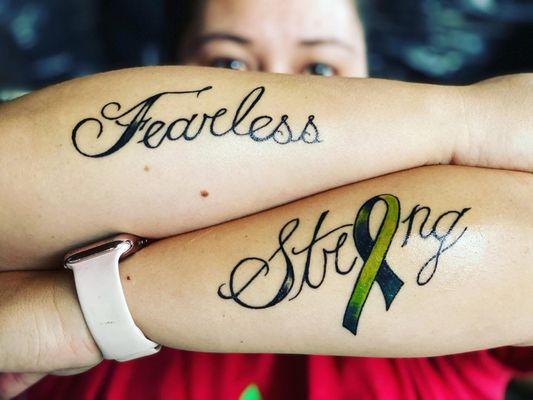 My mother in law passed away and Lisa free handed my thoughts through my emotions I was having.