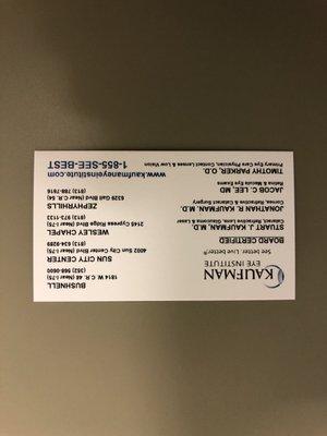 Kaufman Eye Institute