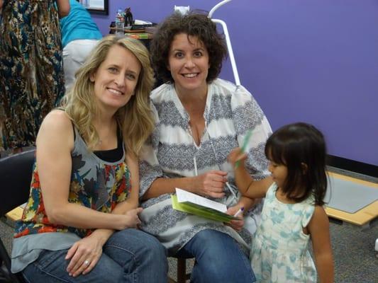 Gina and Holly and Curves member "in training"