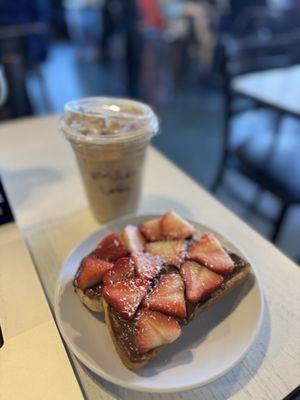 Strawberry Nutella Toast