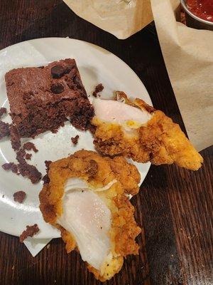 Uncooked chicken tenders