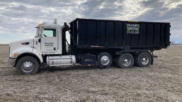 Our 30 yard dumpsters are great for your large projects. (22' L x 7' W x 5.2' T)