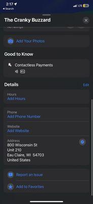 Wrong address on Maps app