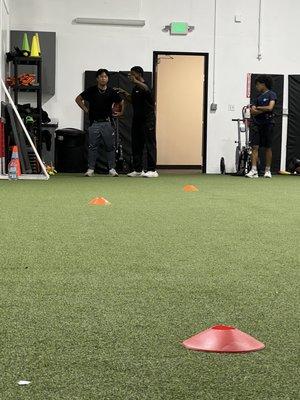 Coach Randle Running Back Training