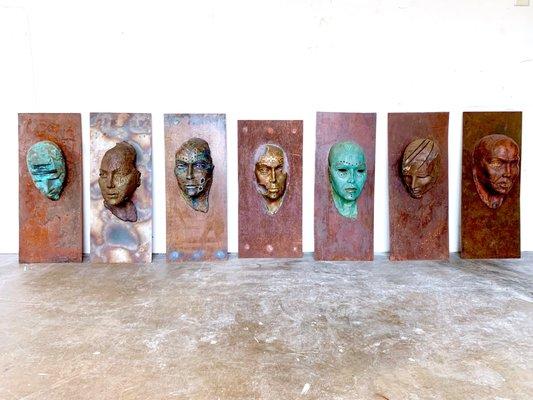 One of a kind masks by Santiago Aldana.