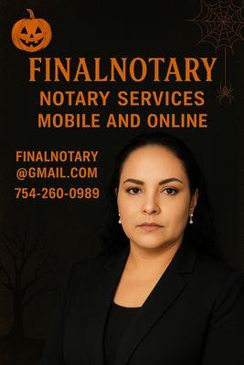 Notary services
Mobile and Online