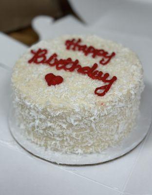 Tropical Coconut Cake for my birthday!