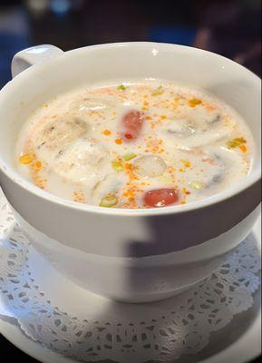 Thai coconut soup - tom kha