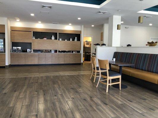 Breakfast dining area