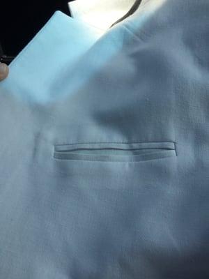 Stain that the dry cleaners put in!!!'