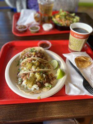 Vegan Al Pastor 3 Tacos