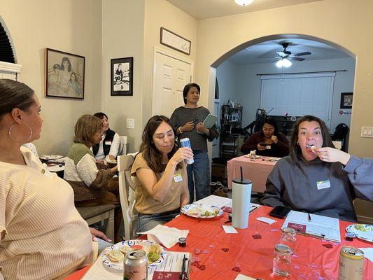 crystallyn's first calligraphy party!