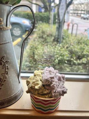 Matcha Gelato Vegan Taro Gelato