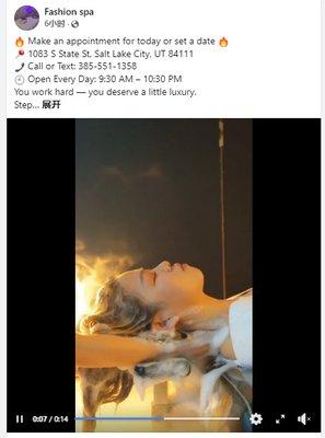 Coming today for relax your body