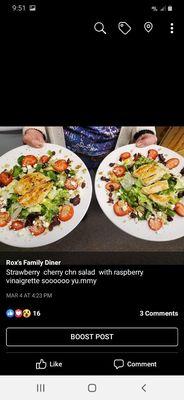 Strawberry chicken salad