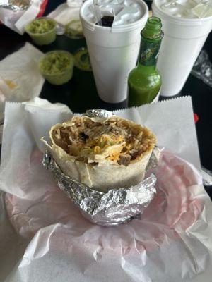 Steak burrito...