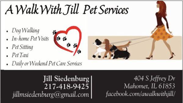 A Walk With Jill Pet Services