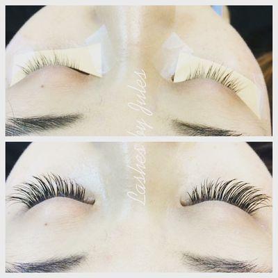 Before and after by Lash & Glamour Lounge!
